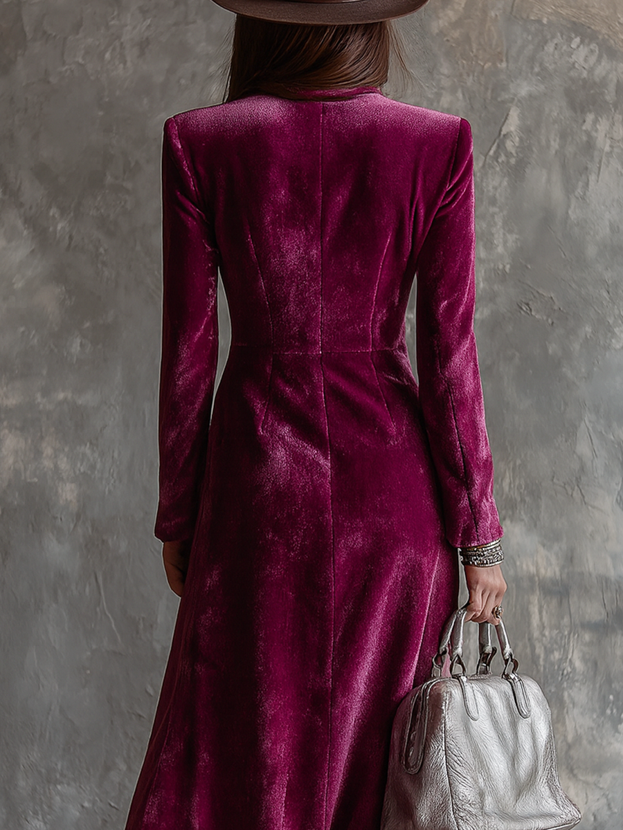 Ruvelle™ | Vintage Button Front Longline Blazer
