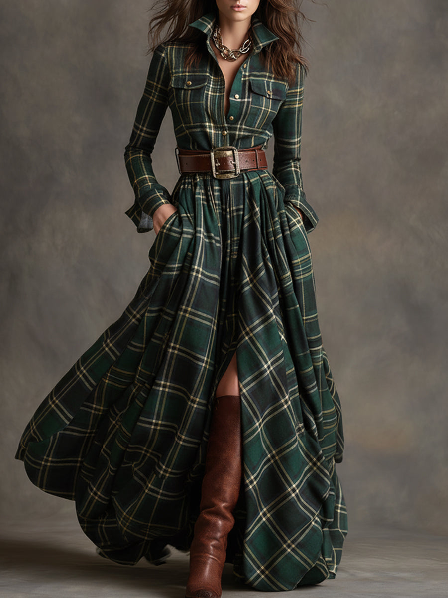 Delphine™ | Classic Elegant Shirt Dress