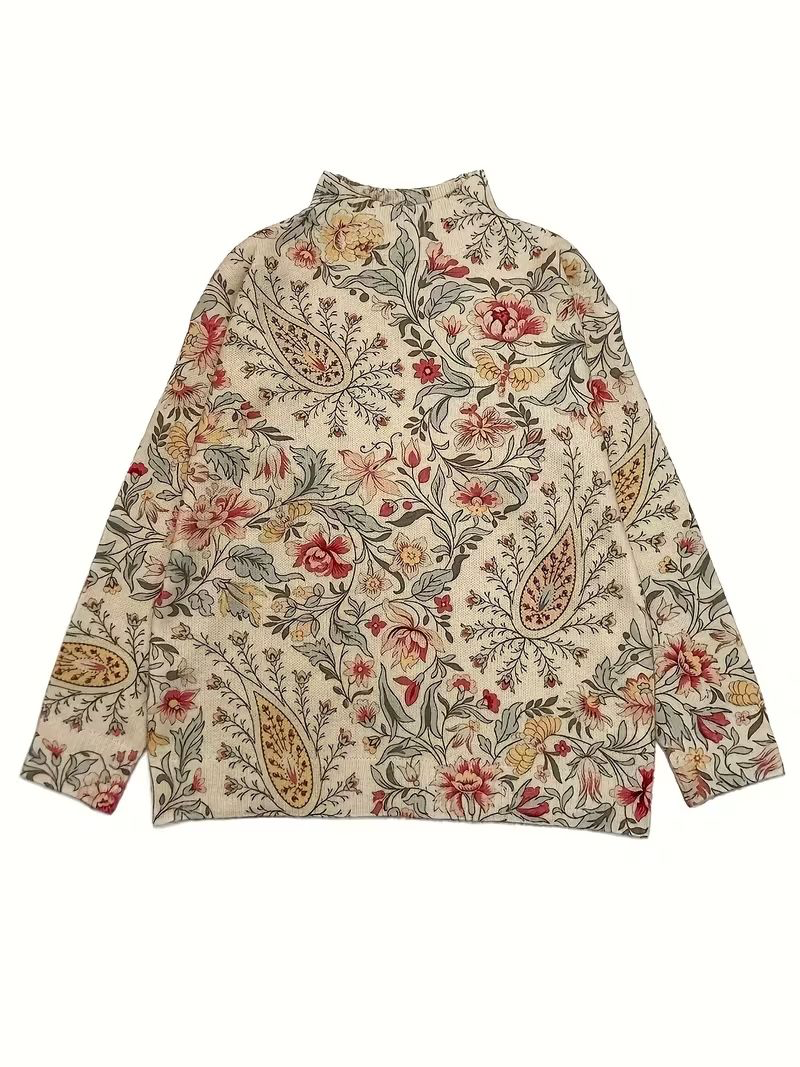 Rosemyn™ | Ochre Vine Turtleneck — 1