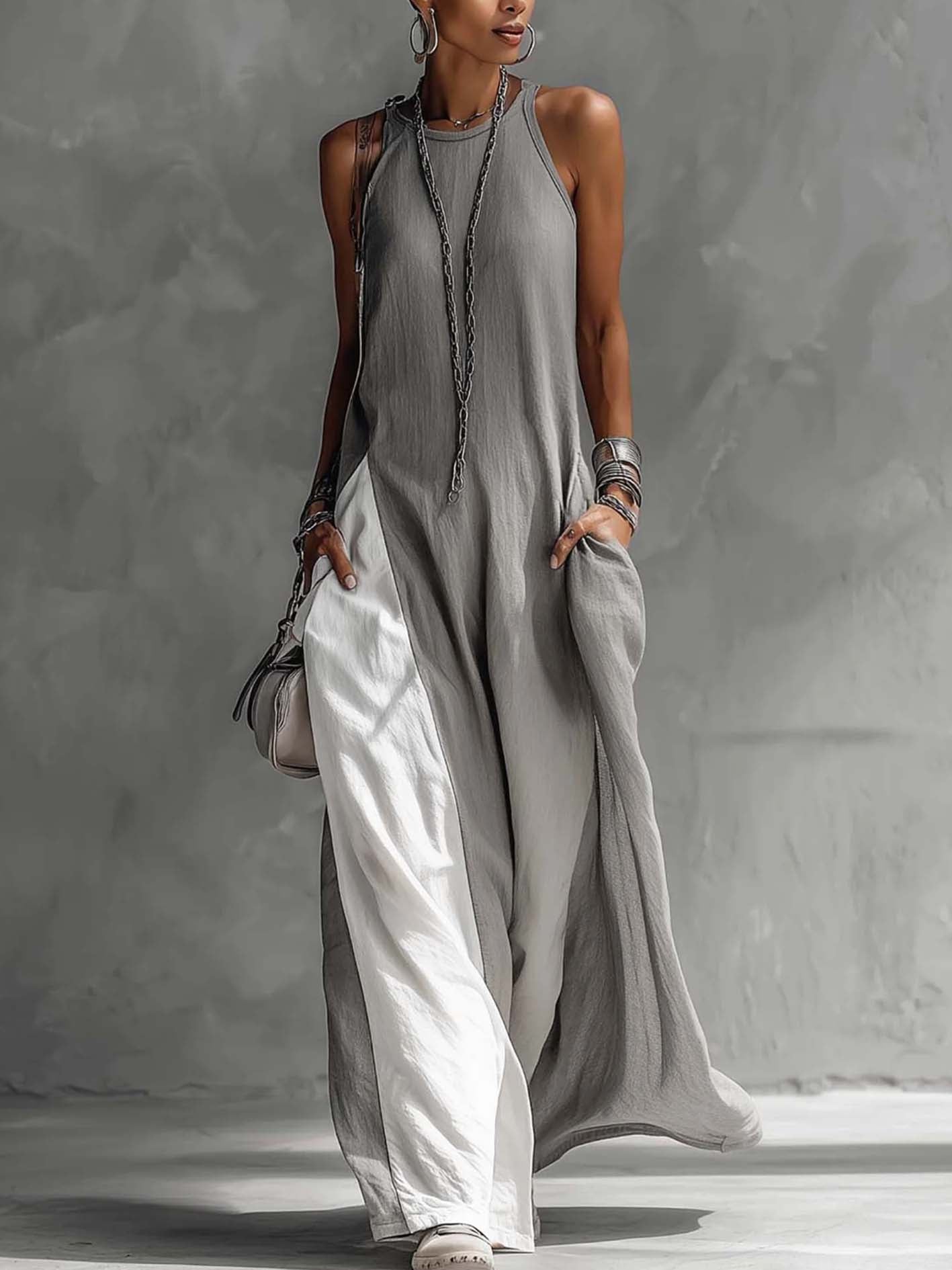 Ottilie™ | Color Block Maxi Dress
