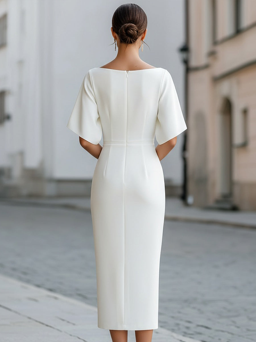 Valerise™ | Elegant Midi Dress