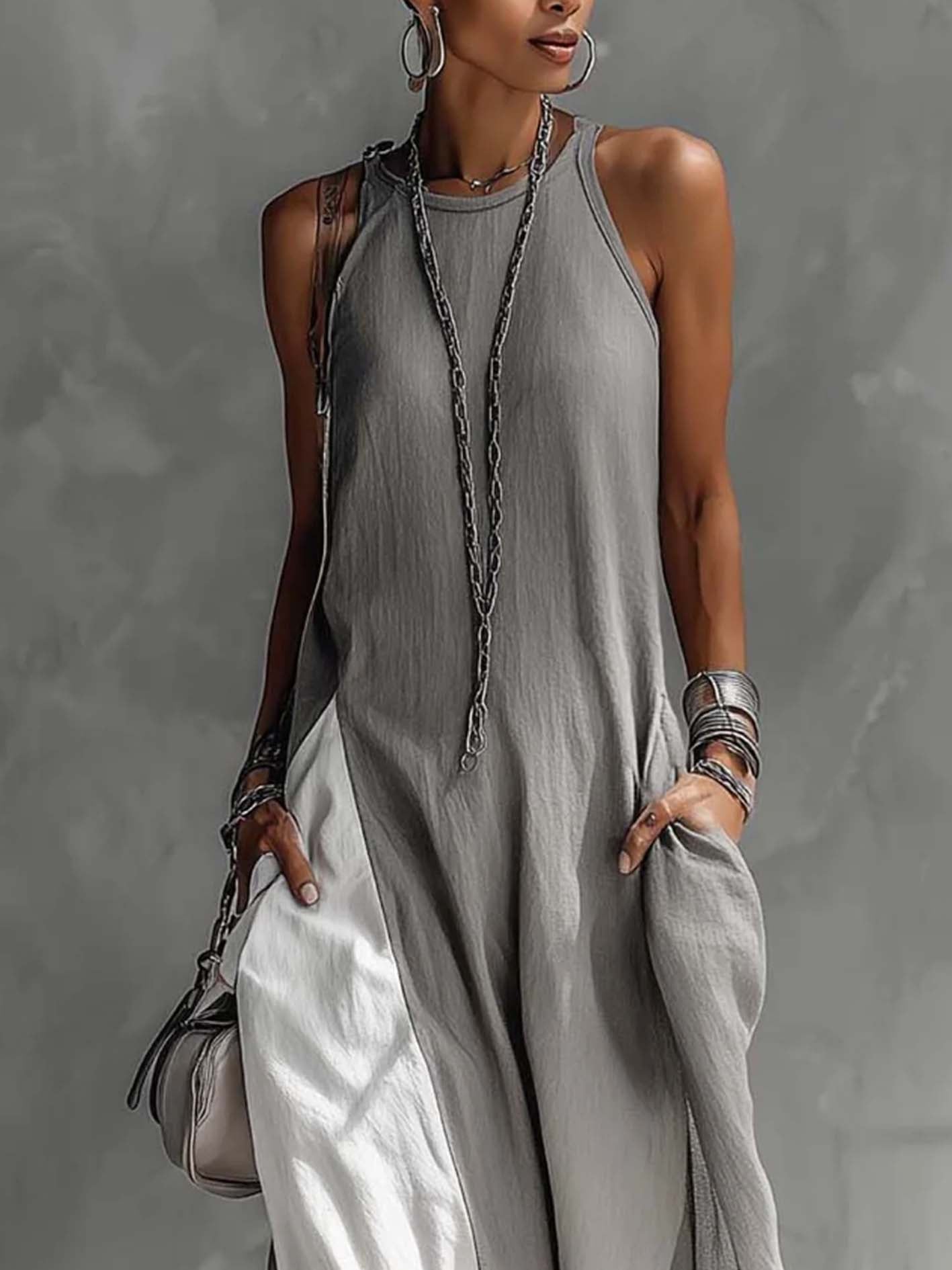 Ottilie™ | Color Block Maxi Dress