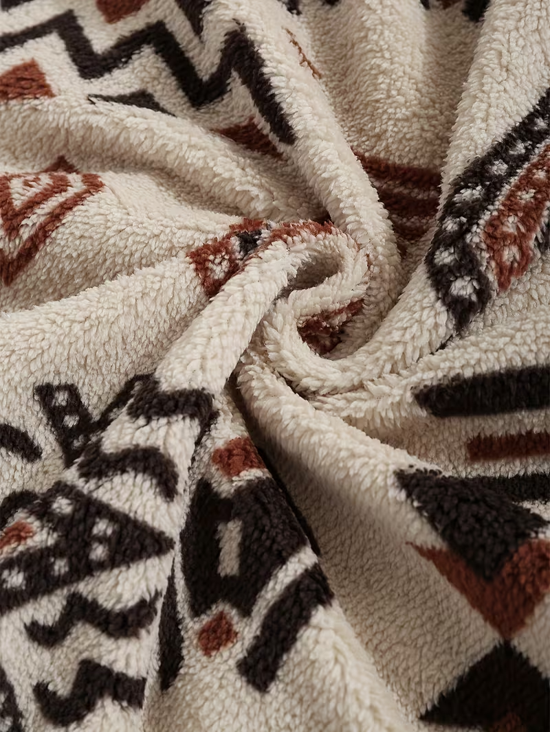 Wynora™ | Aztec Half-Zip Sherpa Pullover — 3