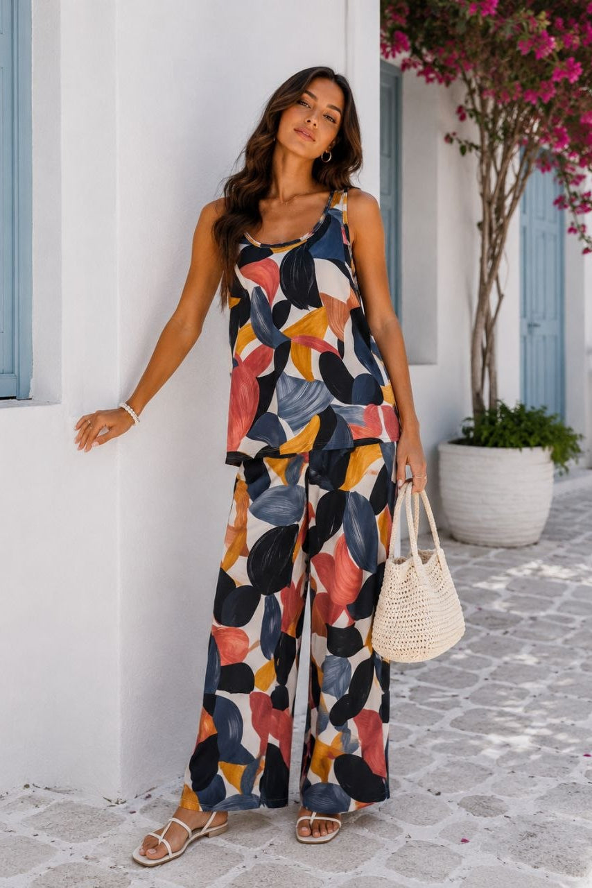 Navela™ | Elegant Printed Two-Piece Set
