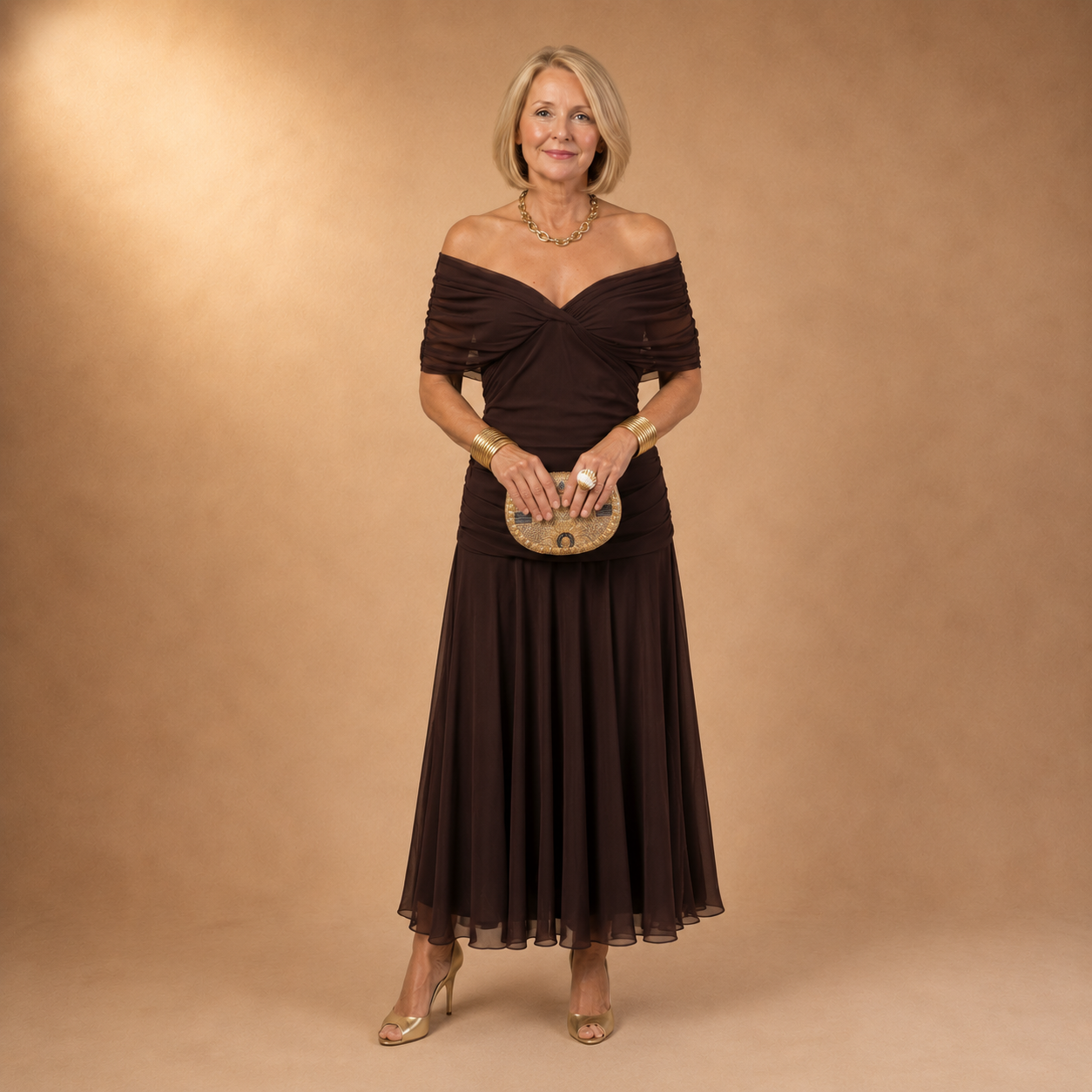 Delilah™ | Off Shoulder Floral Midi Dress