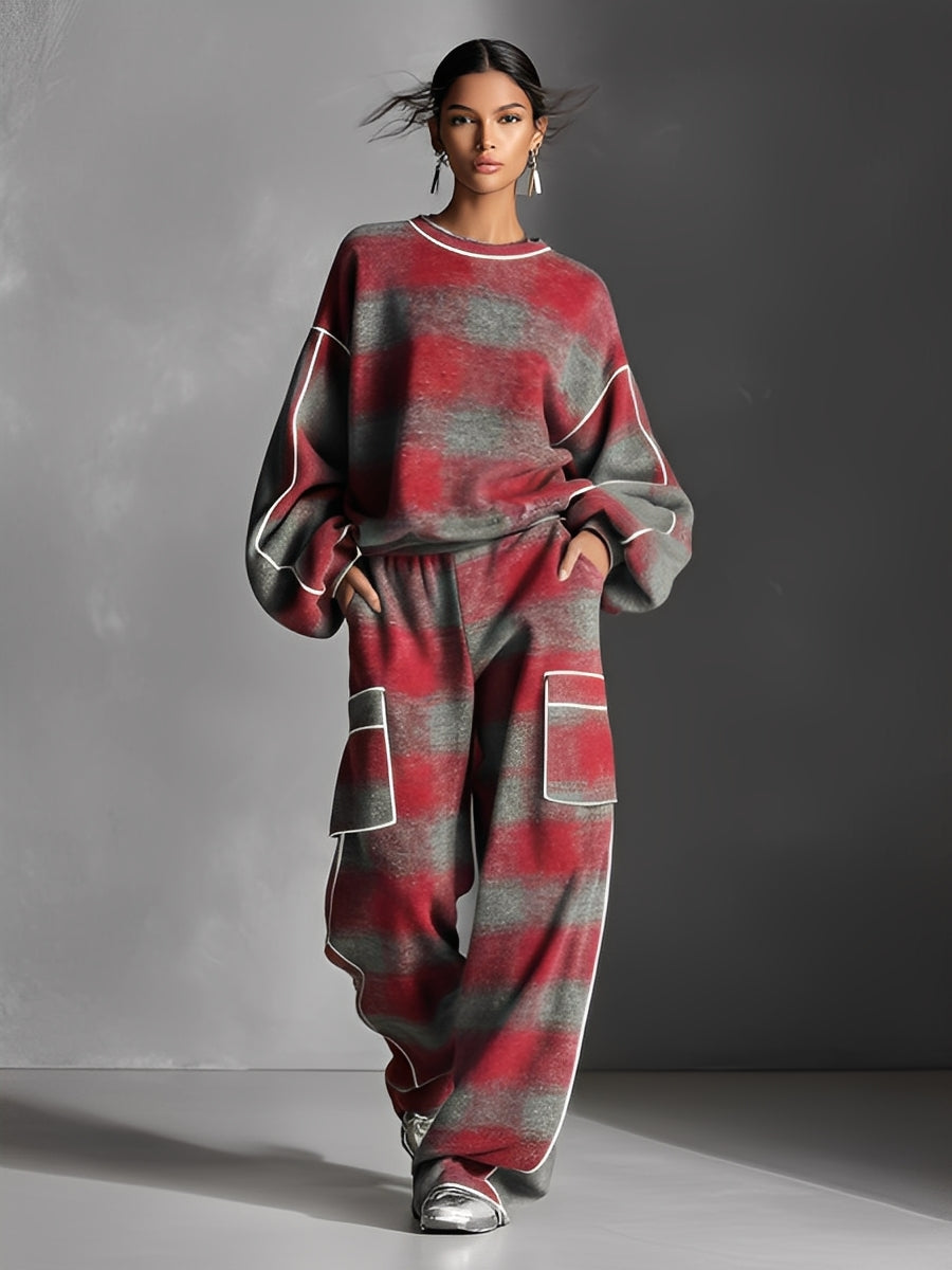 Dexara™ | Plaid Street Pant Set