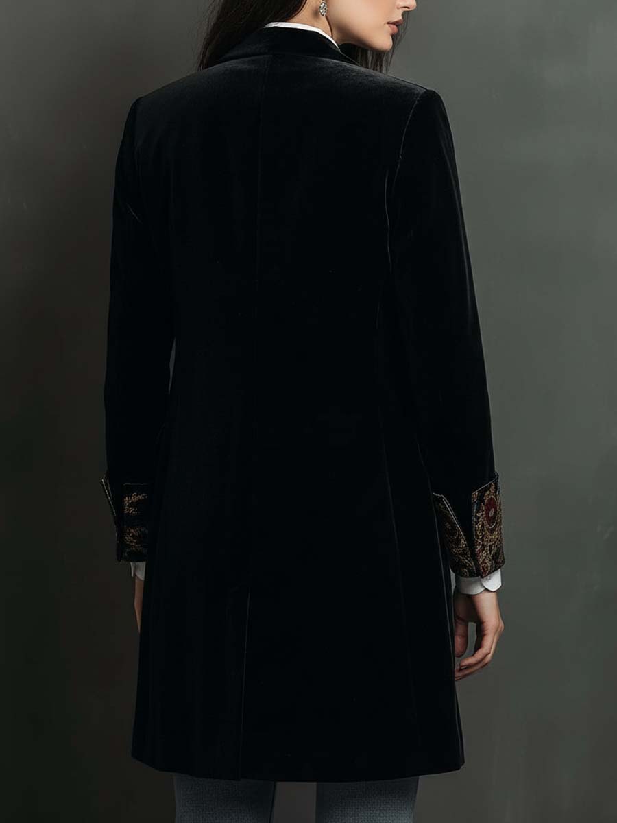 Mireaux™ | Baroque Print Lapel Slim Fit Blazer