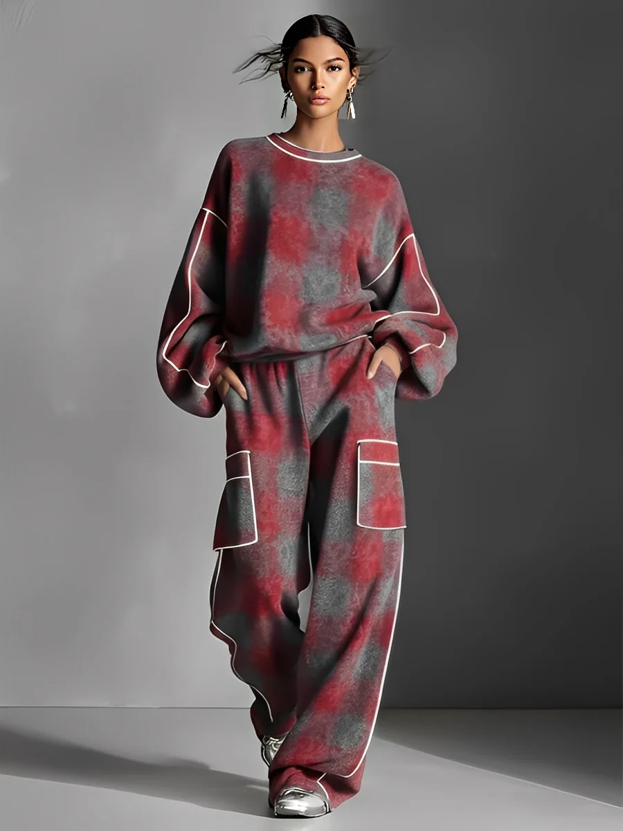 Dexara™ | Plaid Street Pant Set