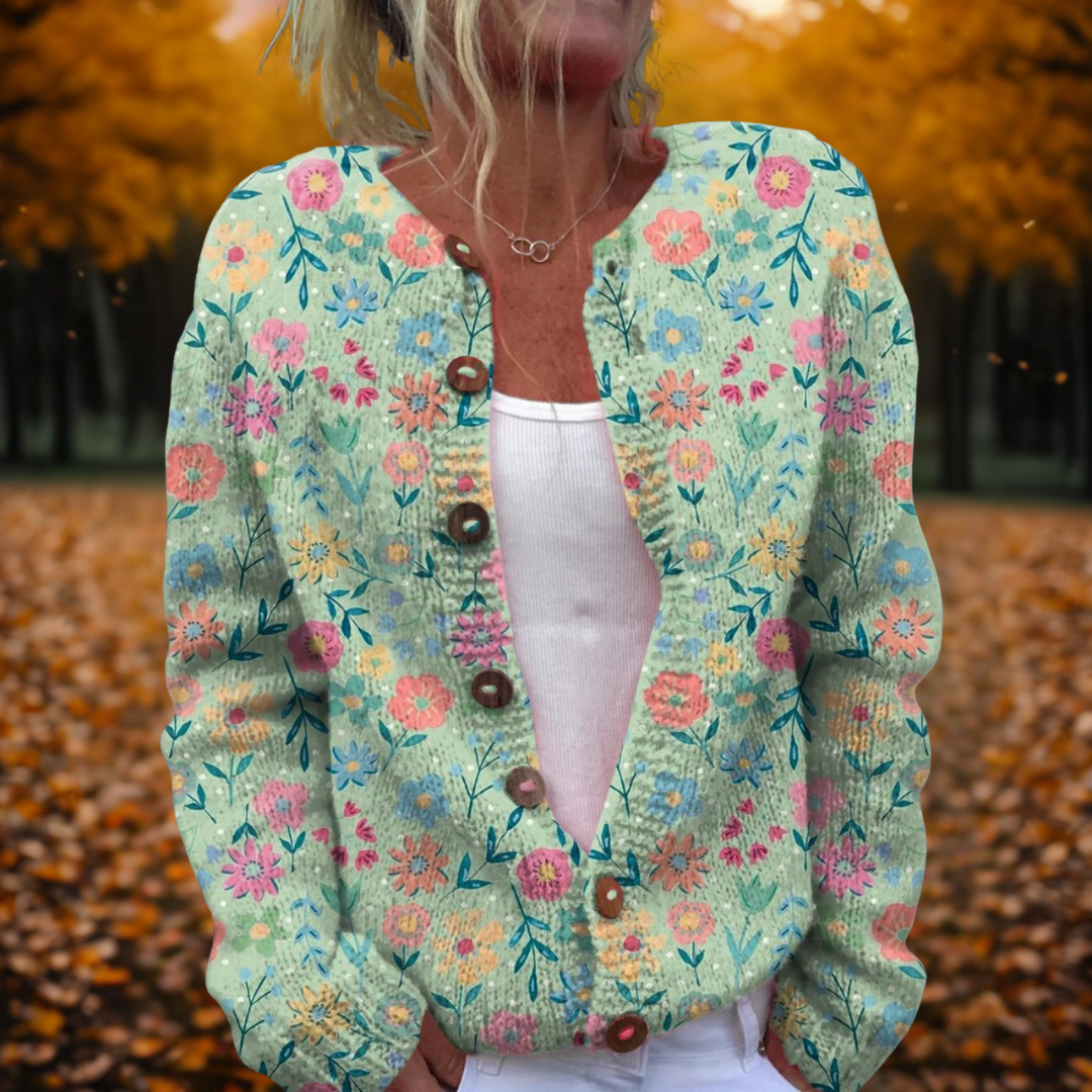 Floral Design Cardigan