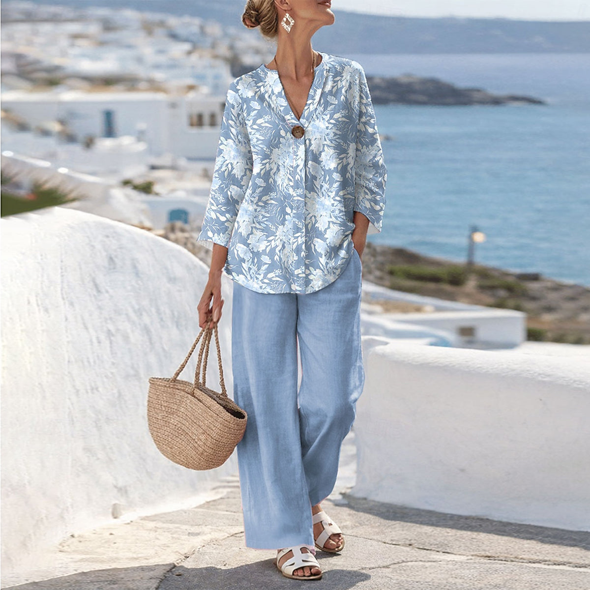 Colette™ | Floral Print Two Piece Set