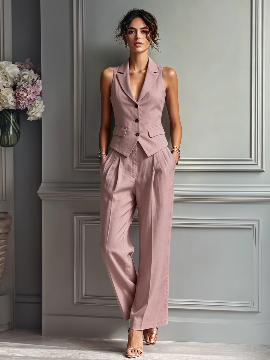 Jemelle™ | Vest Pant Set