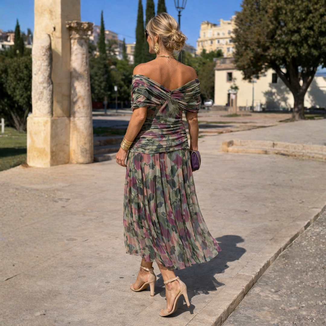 Nadia™ | Off Shoulder Maxi Dress
