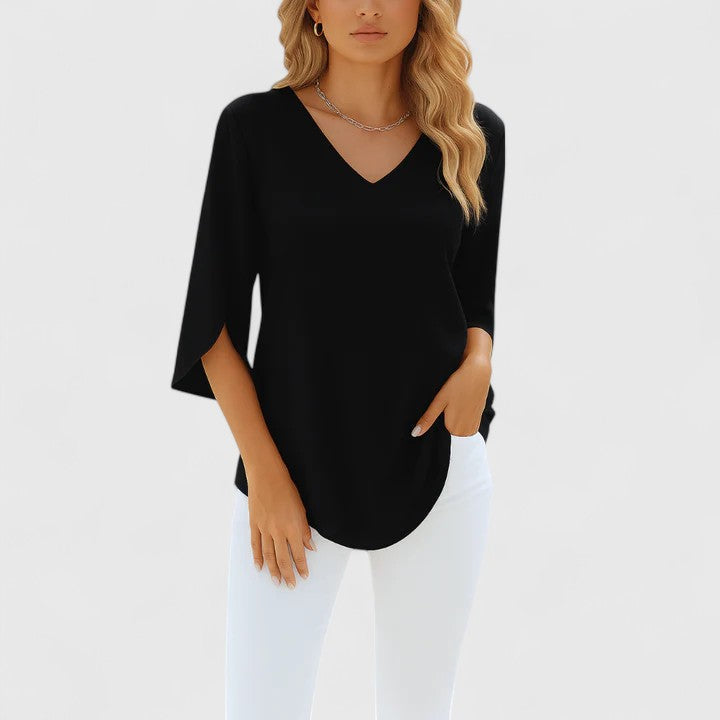 Sophisticated V-Neck Blouse