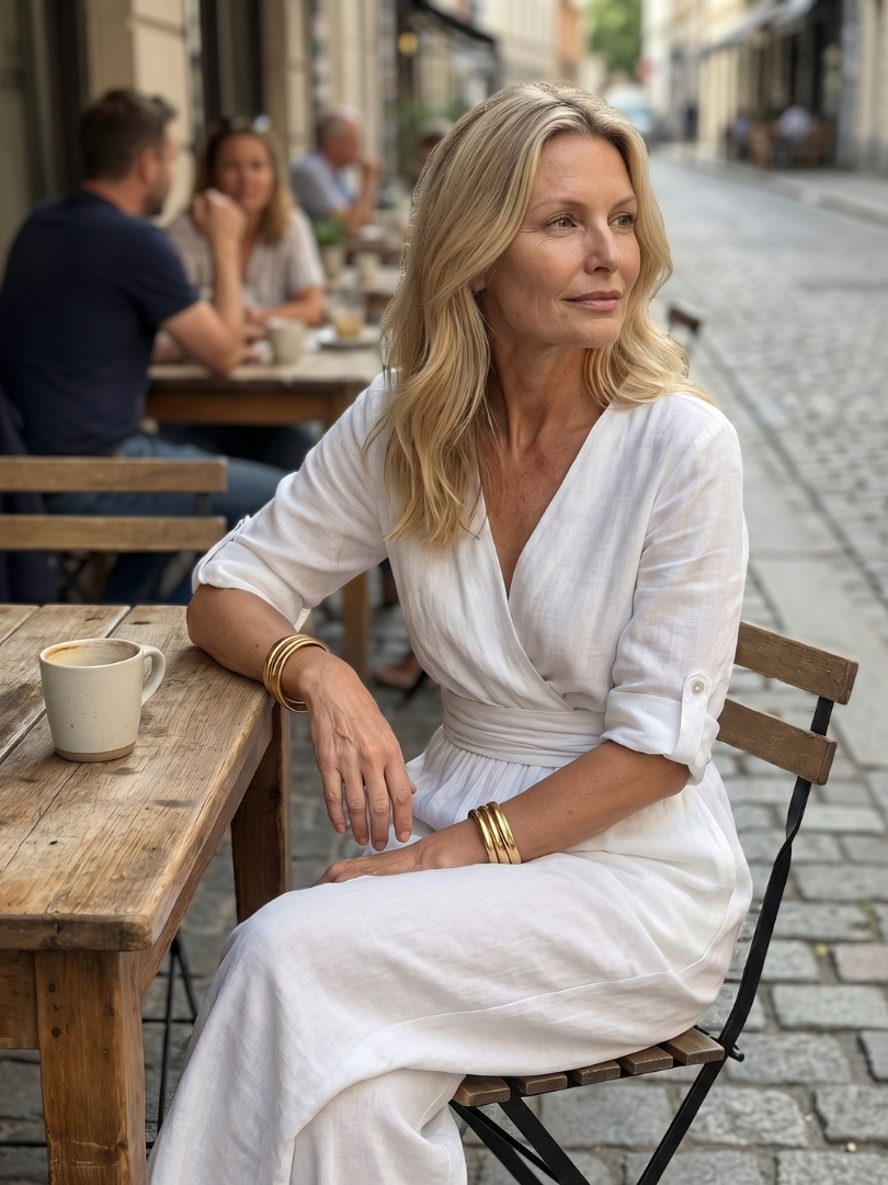 Birelle™ | Cross Front Wide Leg Jumpsuit