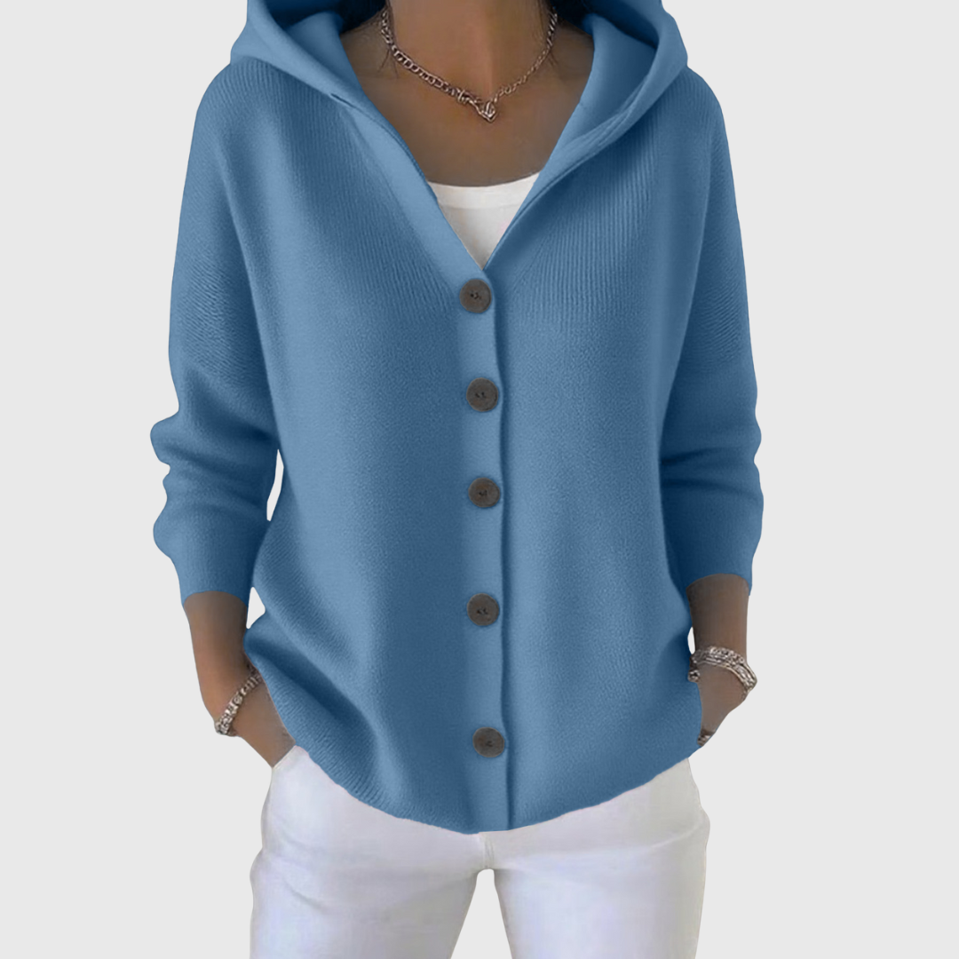 Sabrina™ | Hooded Button-Down Cardigan