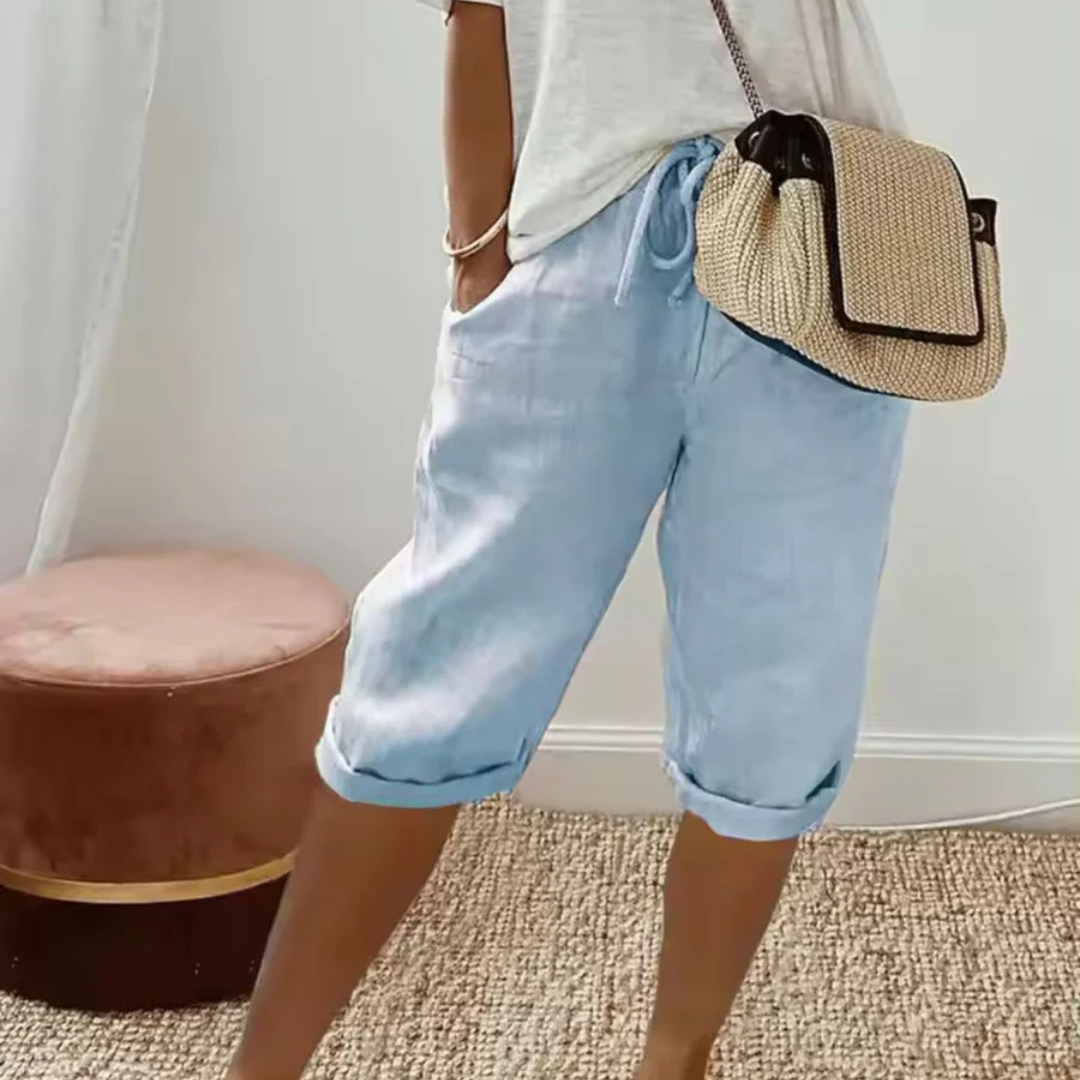 Annette™ | Drawstring Capri Shorts