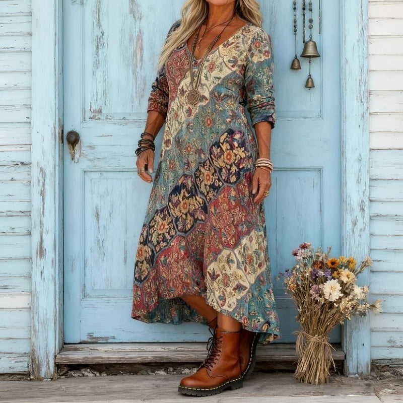 Roxana™ | Feminine Flowy Relaxed Fit Maxi Dress