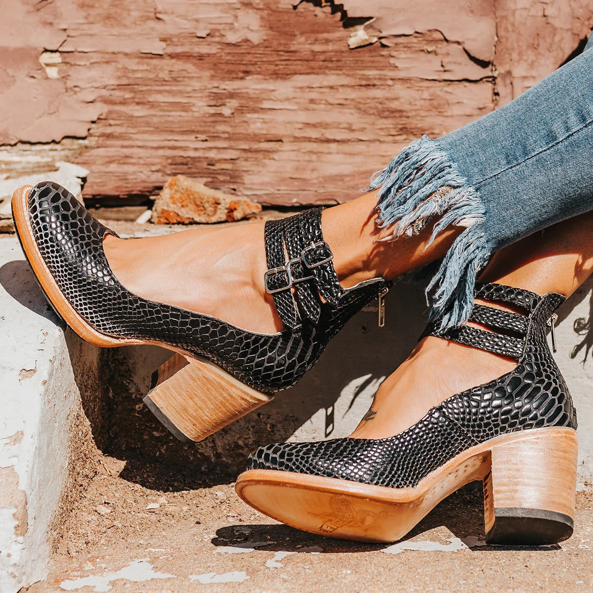 Vexara™ | Buckle Strap Block Heel