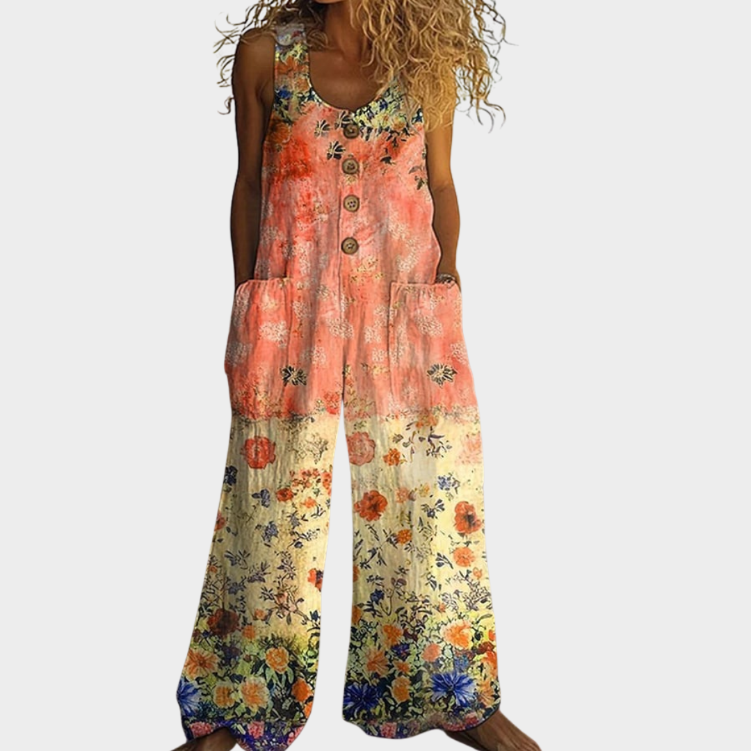Thea™ | Mosaic Print Jumpsuit