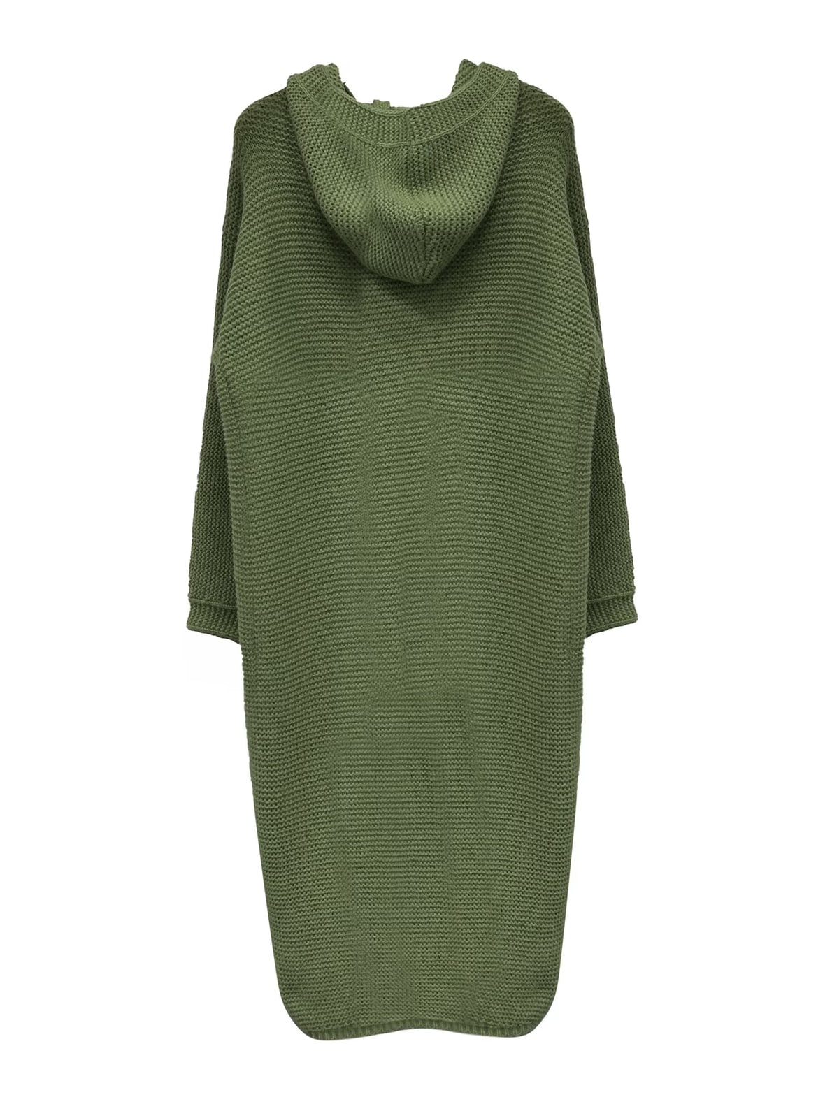 Maud | Olive Hooded Longline Cardigan