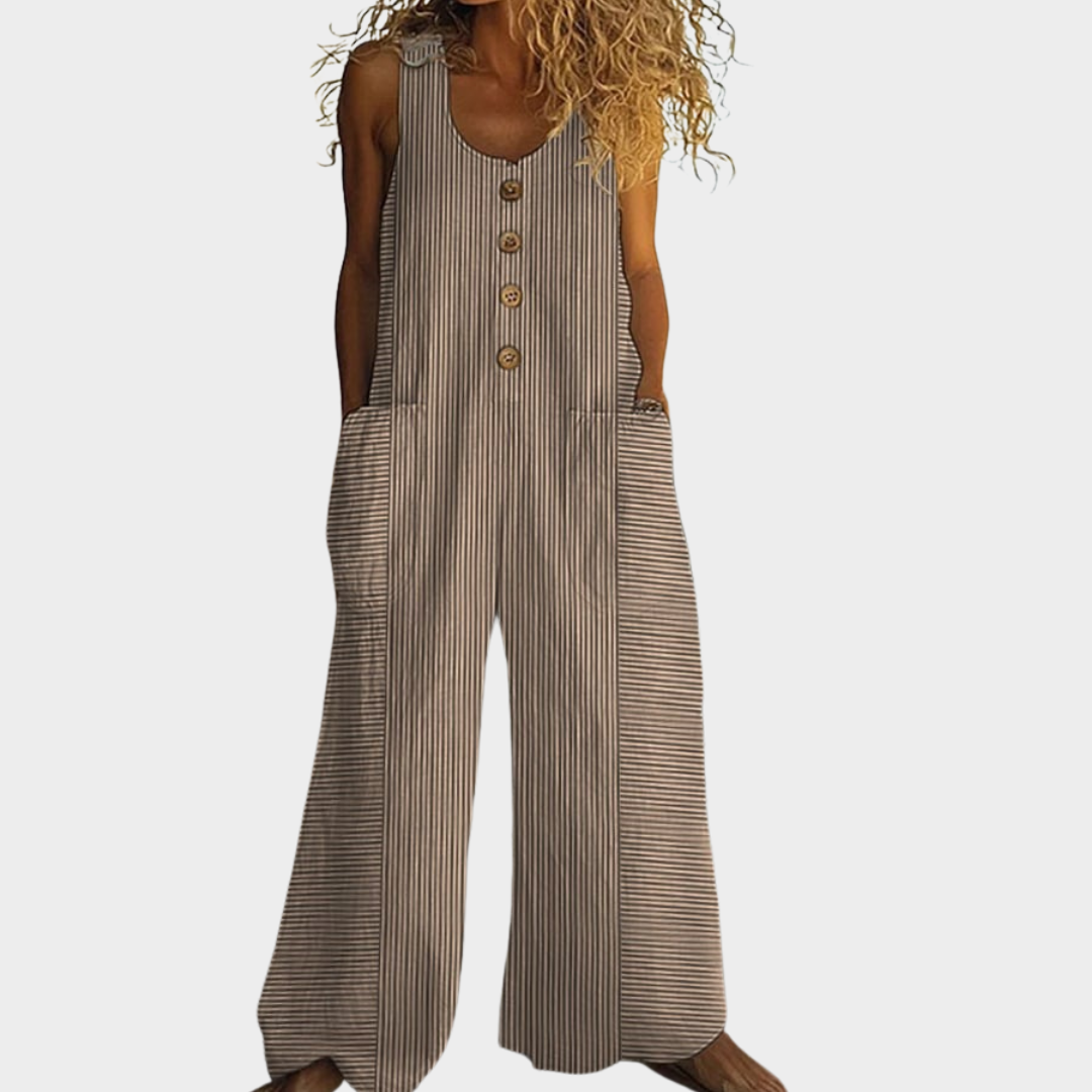 Moxie™ | Striped Fluid Jumpsuit