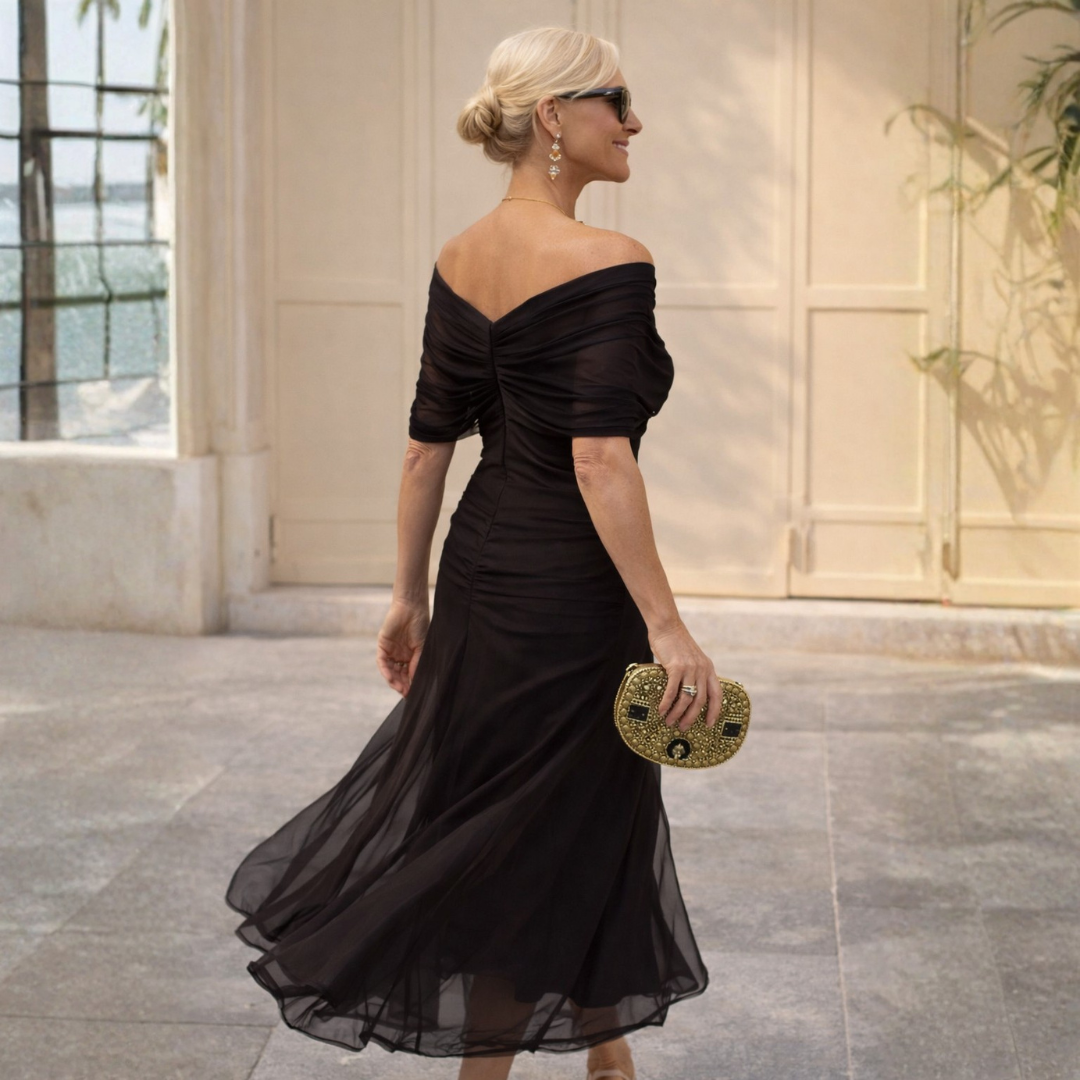 Nadia™ | Off Shoulder Maxi Dress