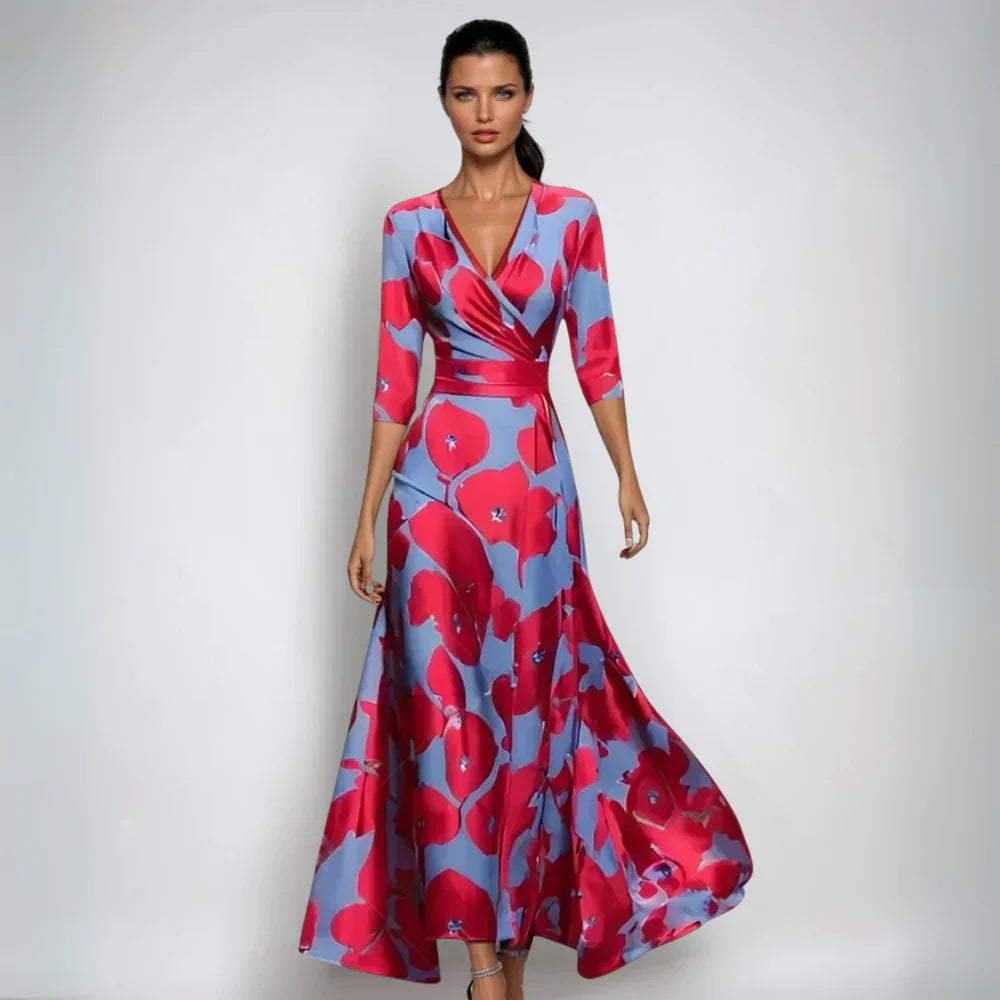 Paulette™ | Elegant Floral Maxi Dress