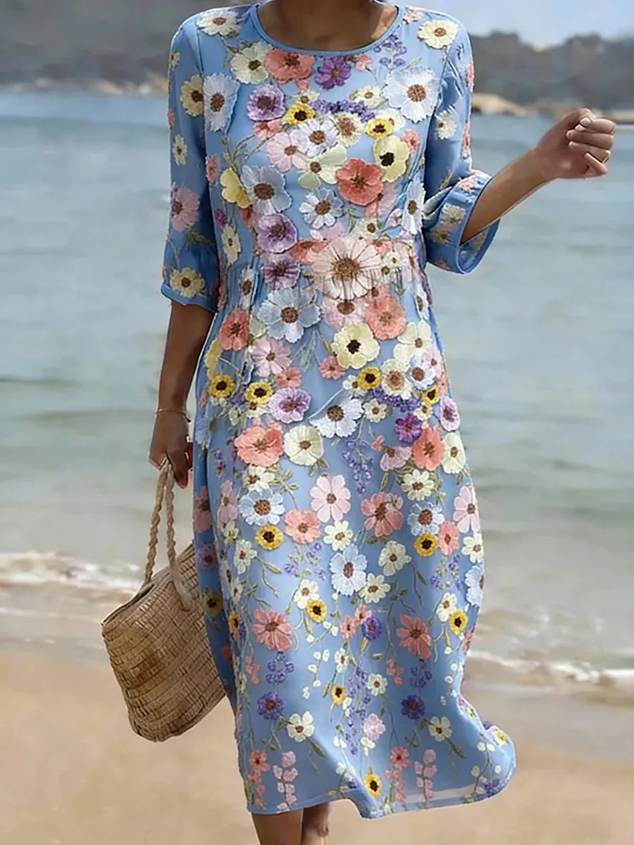 Blossom™ | Floral Print Midi Dress