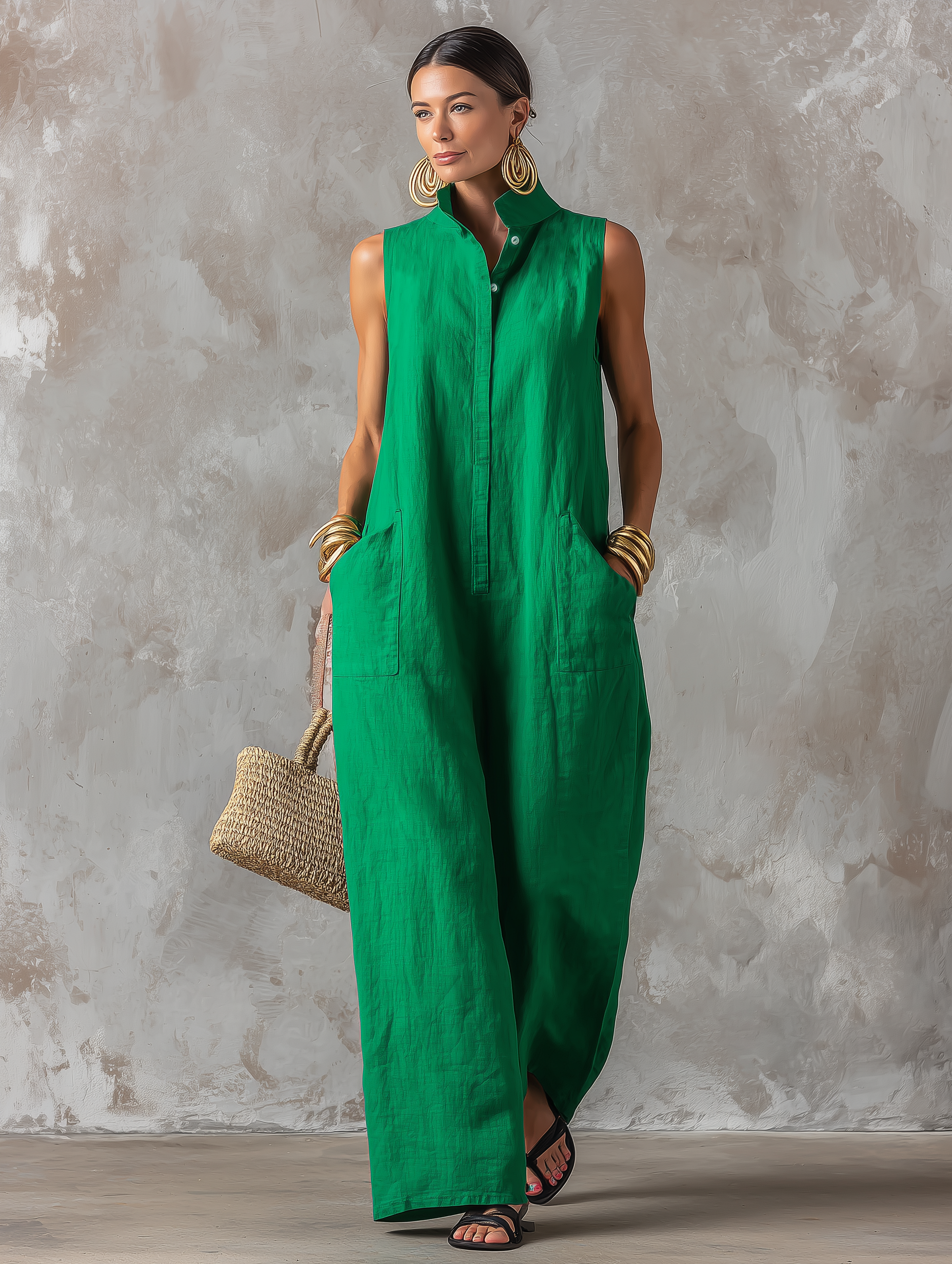 Inez™ | Relaxed Sleeveless Jumpsuit