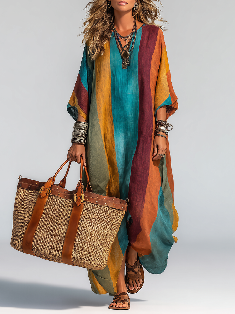Jovara™ | Contrast Maxi Dress