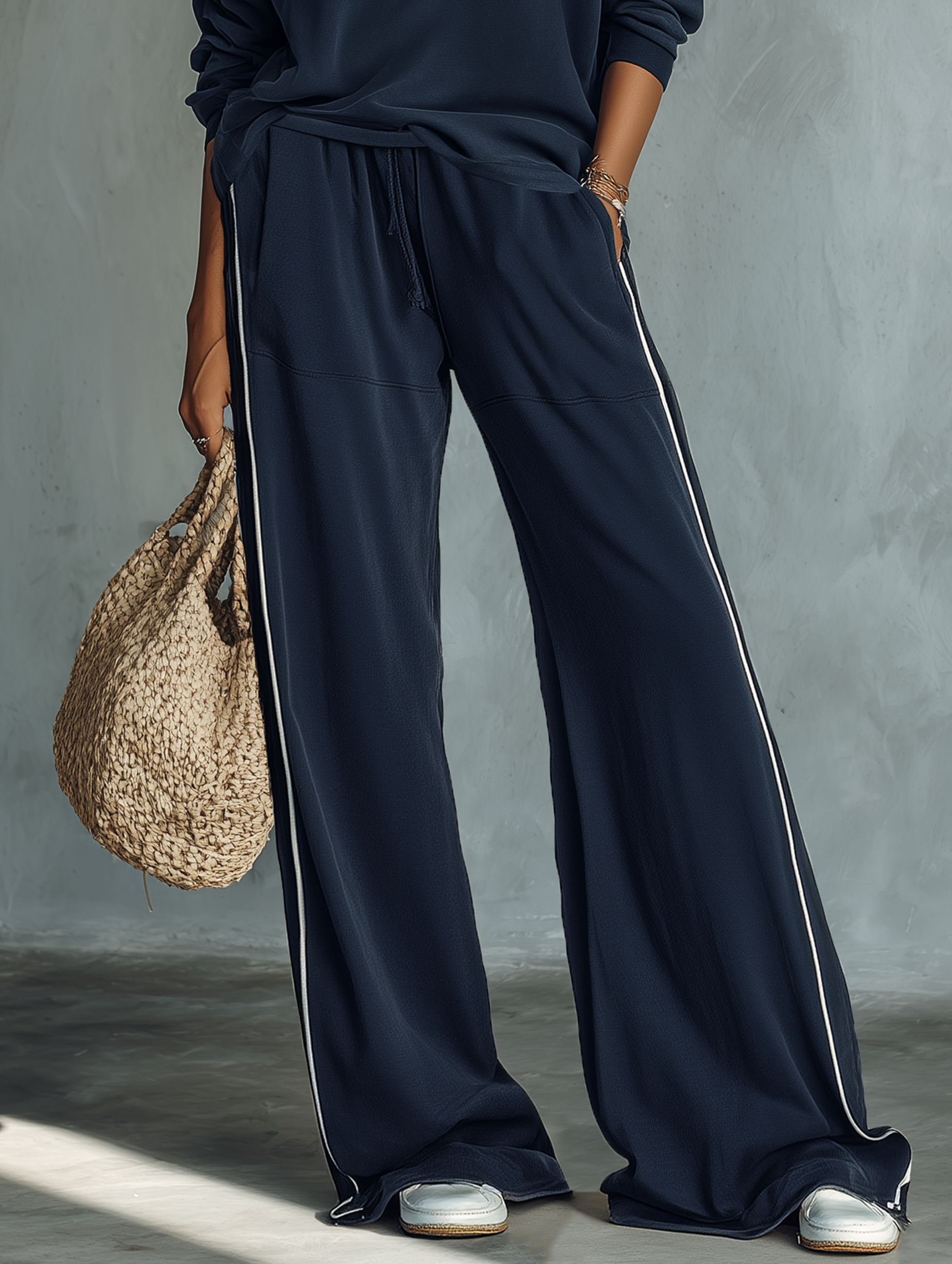 Varlinda™ | Cold-Shoulder Sweat Set