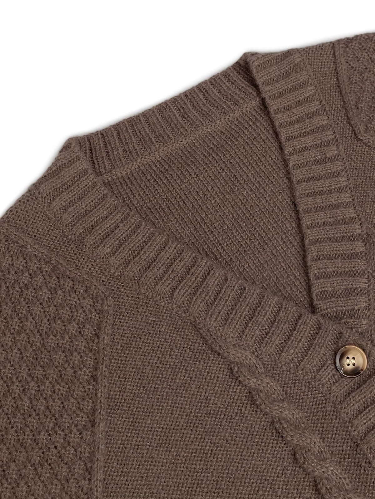 Cordula | Cable-Knit Gold Button Cardigan