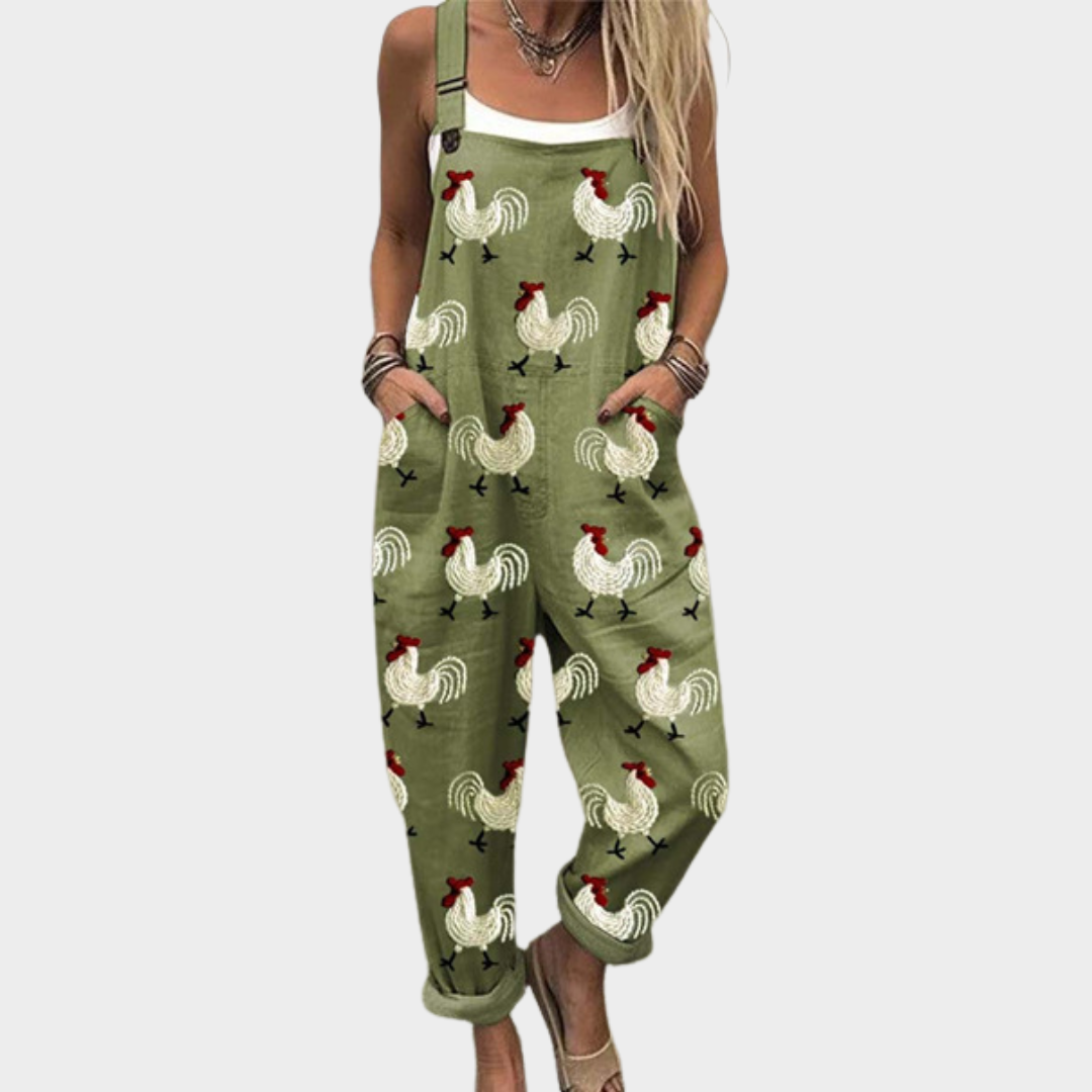 Kella™ | Printed Dungarees