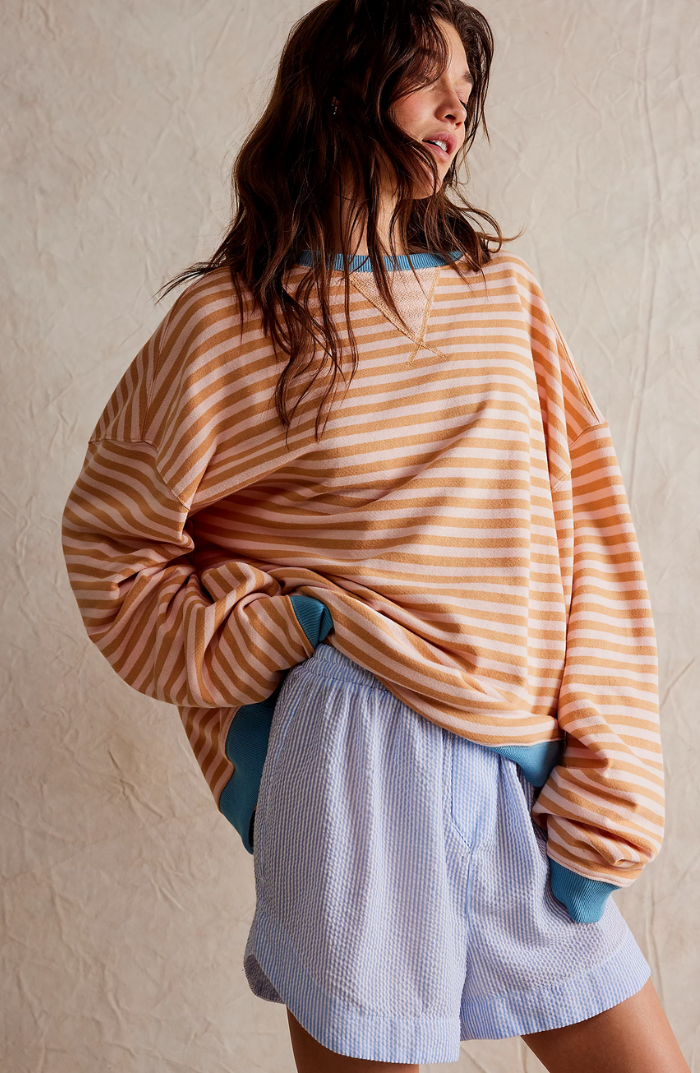Frandelle™ | Striped Oversized Pullover