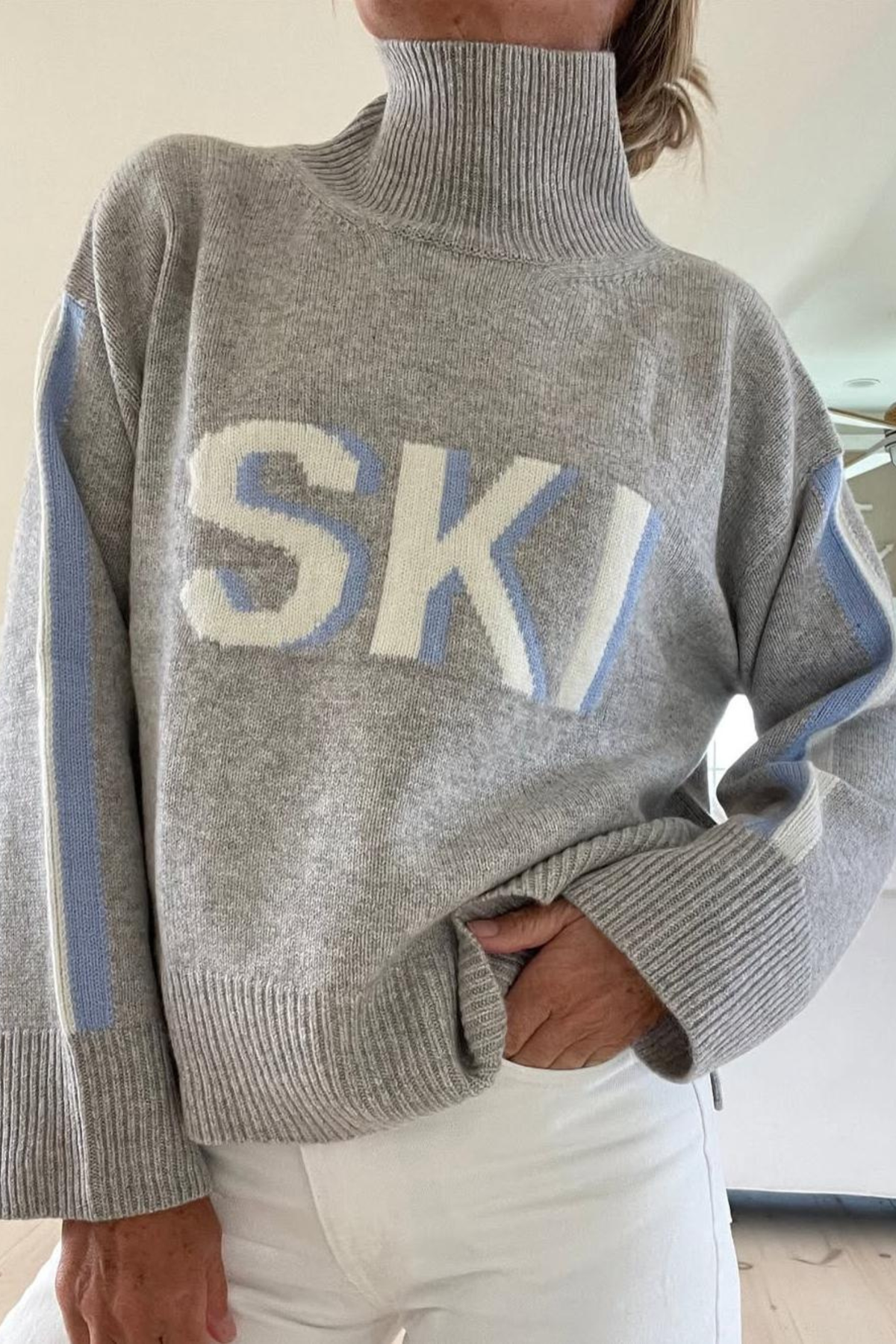Women's Retro Turtleneck Knit Sweater