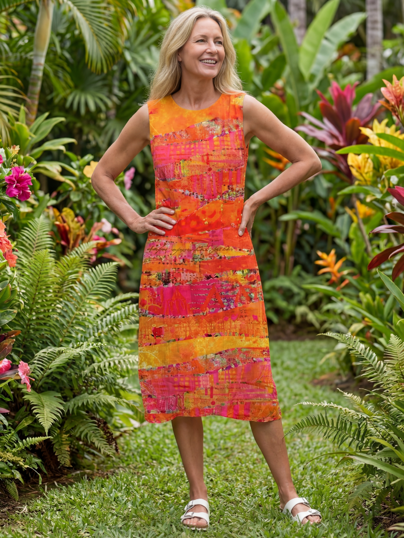 Orabelle™ | Painted Path Midi Dress