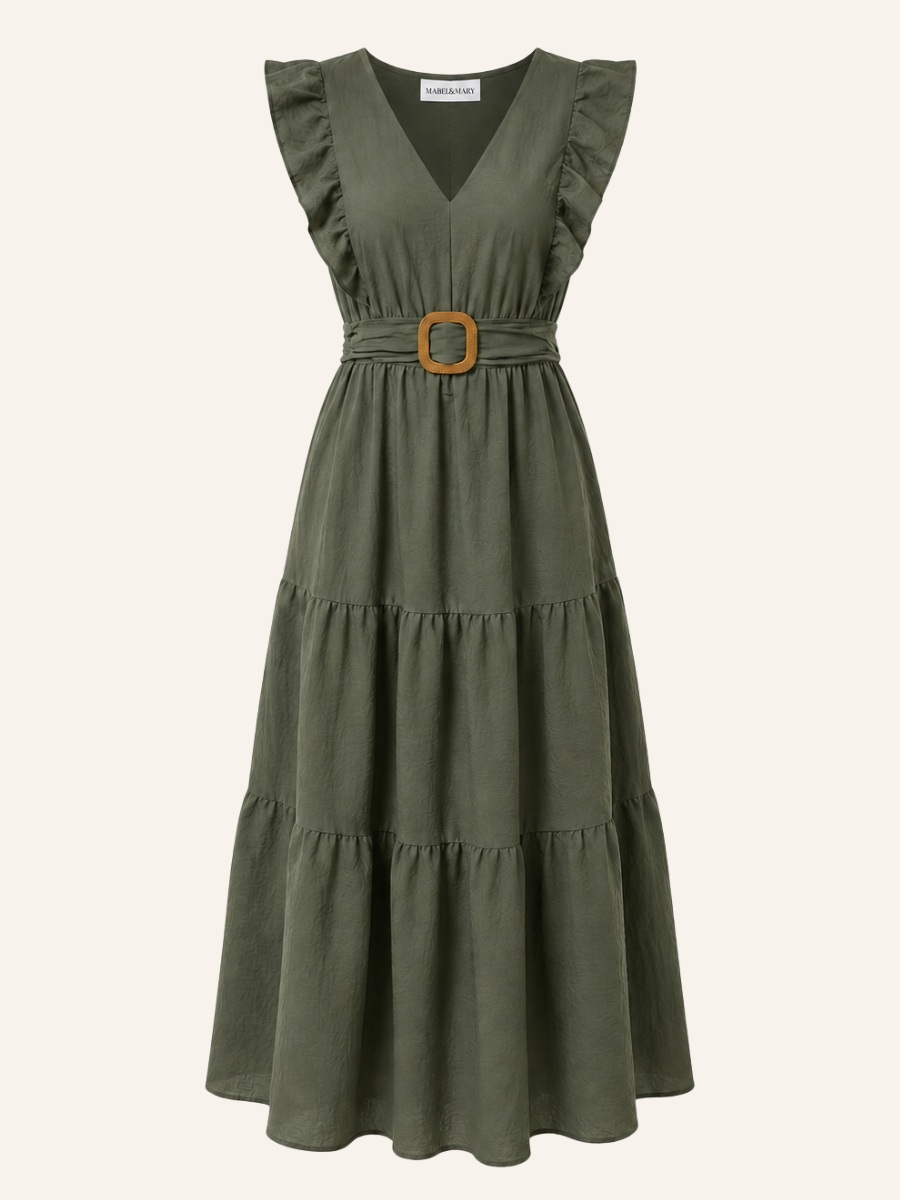Rosette™ | Effortlessly Beautiful Tiered Midi Dress