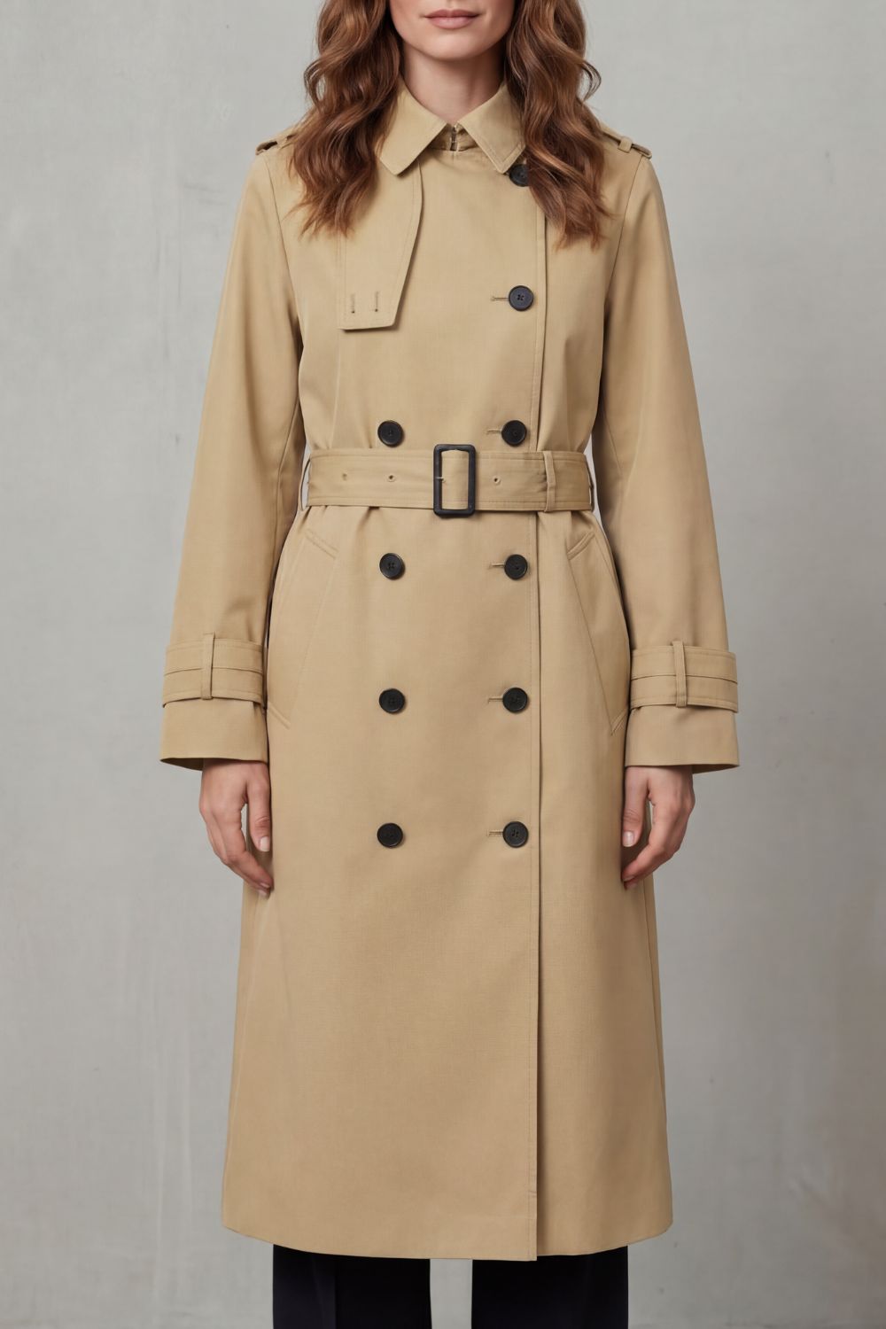 Women's Classic Cut Double-breasted Trench Coat