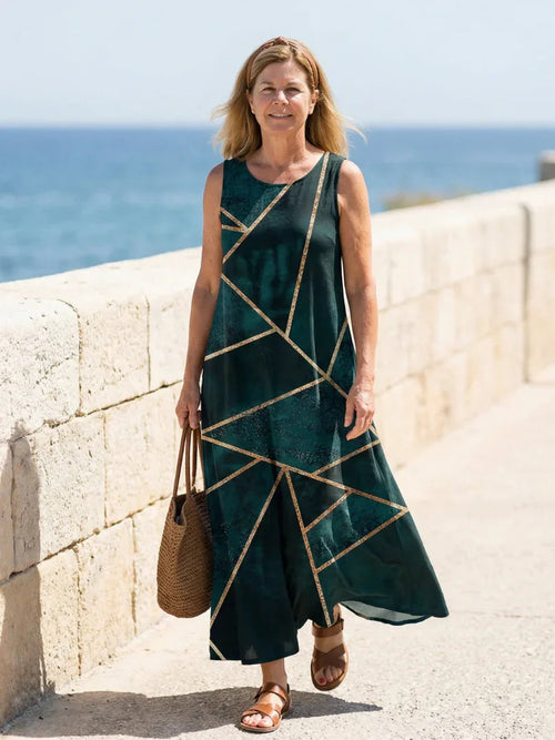 Amabel™ | Calm Tide Midi Dress