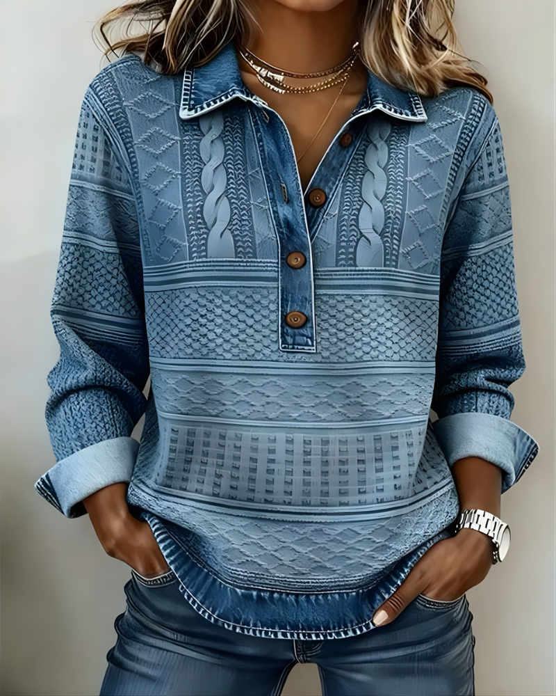Rowan | Women's Half-Button Collared Sweatshirt