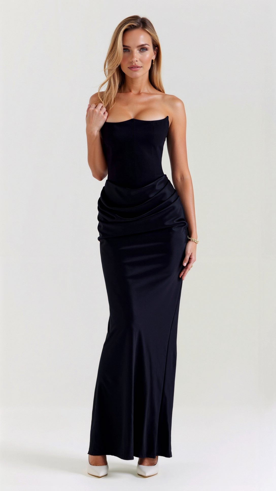 Women’s Wedding Guest Column Maxi Dress