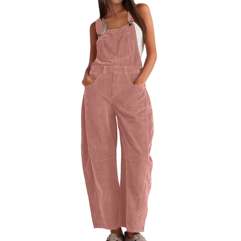 Faye™ | Barrel Wide Leg Overall Jumpsuit
