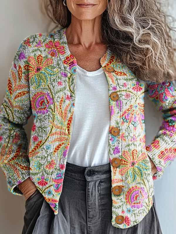 Kivara™ | Floral-Patterned Cardigan