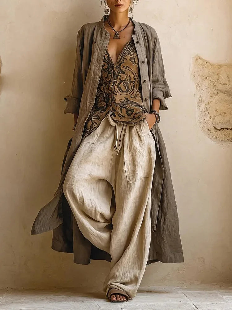 Genevieve™ | Bohemian Cardigan Three-Piece Set