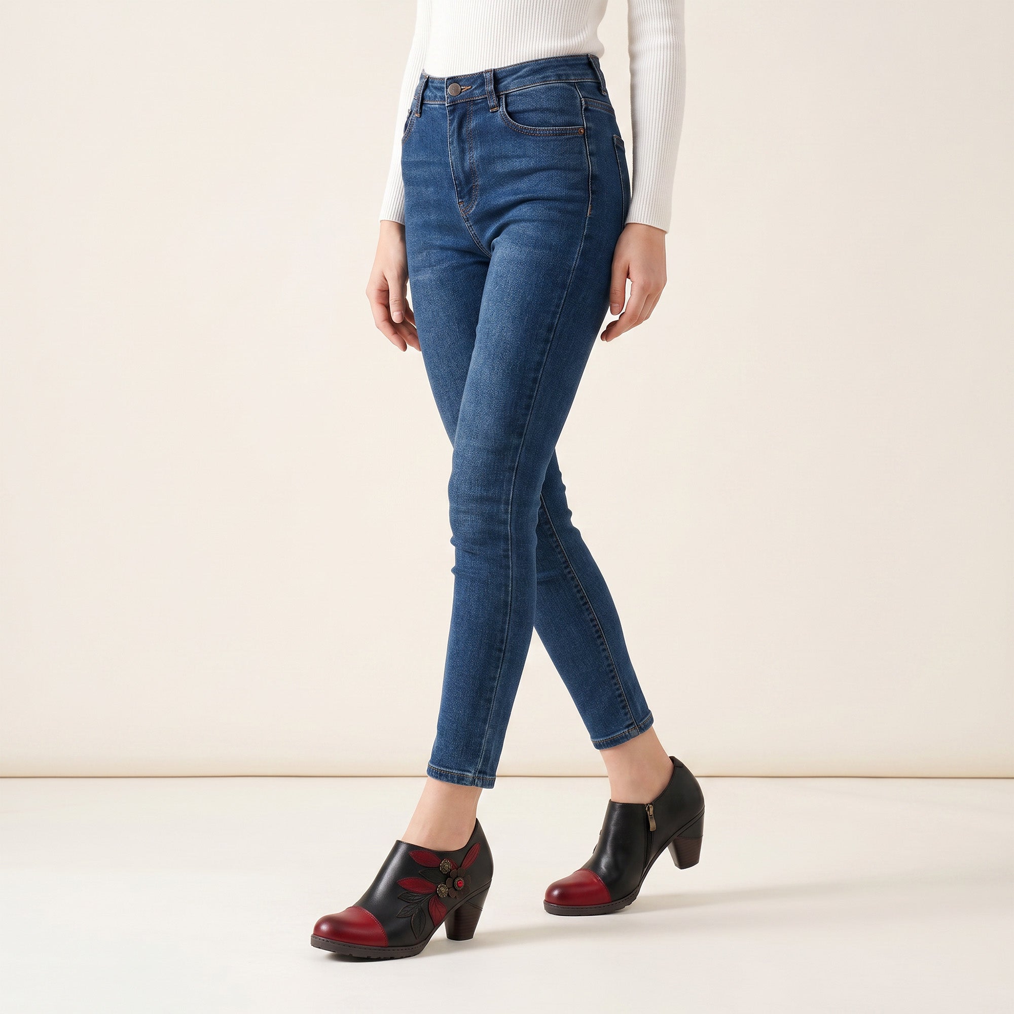 Taveline™ | Retro Boho Floral Charm Pumps