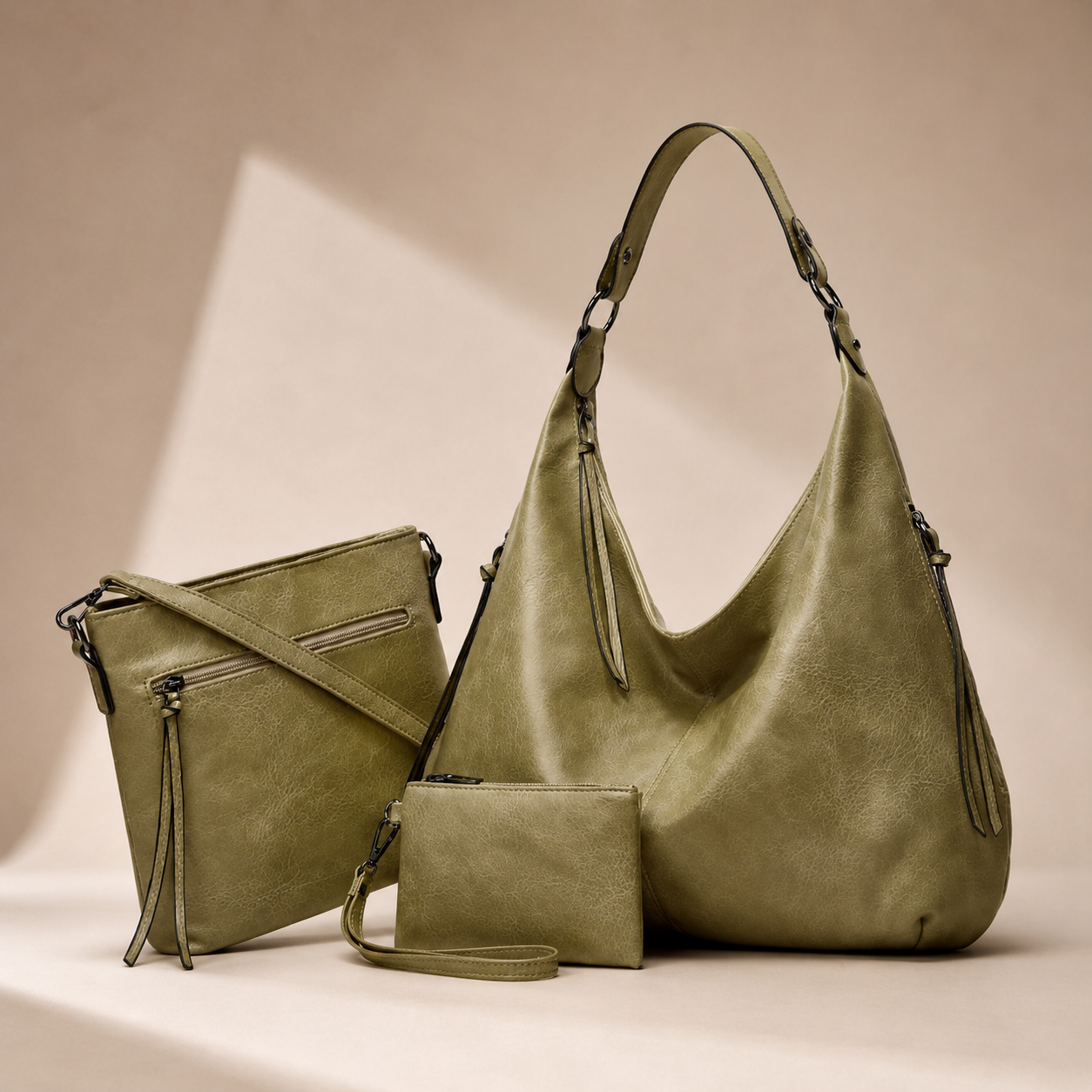 Sable™ | Slouchy Hobo Handbag Set