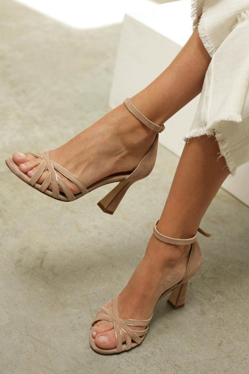 Romilly™ | Slim Pointed Strappy Heeled Sandal