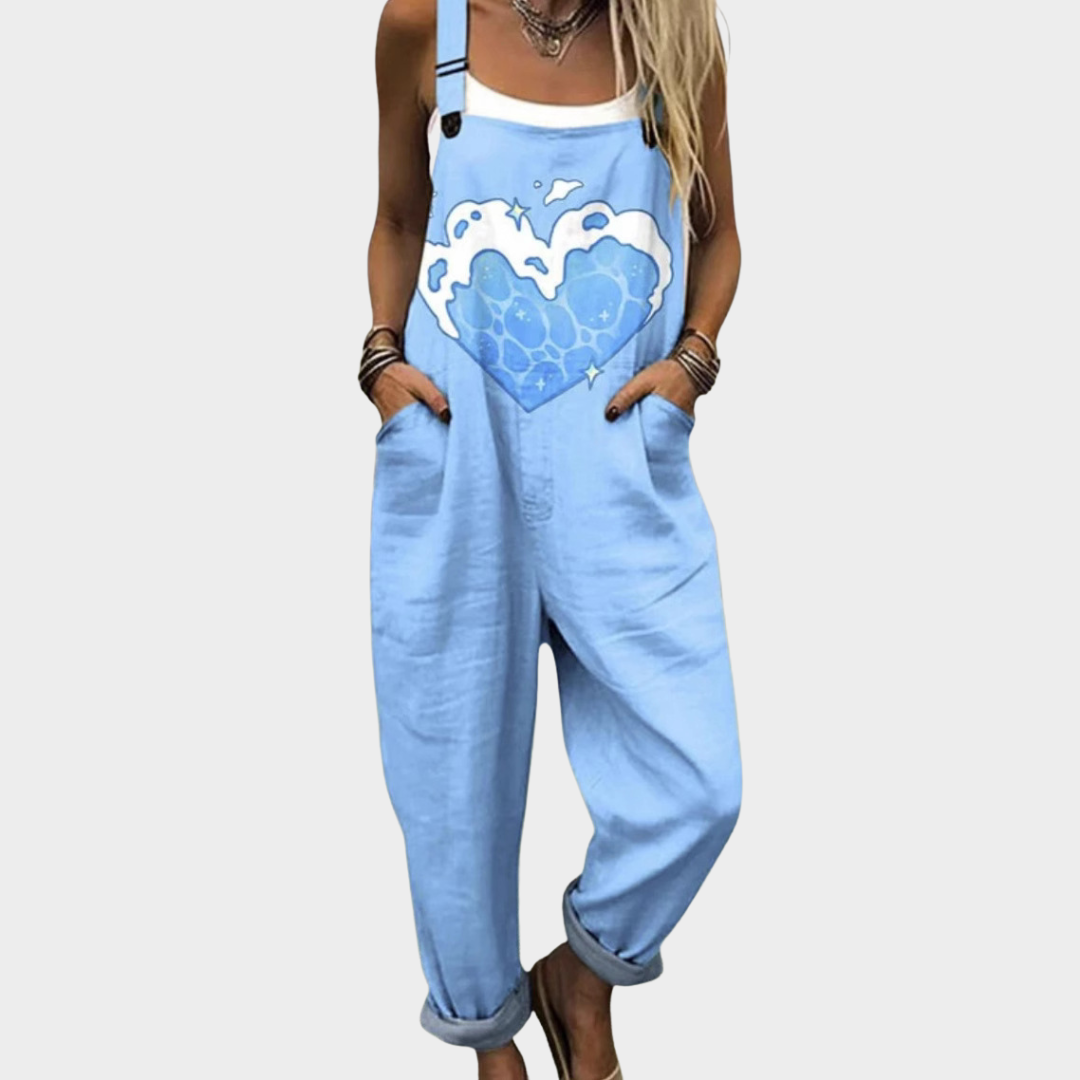 Dovima™ | Printed Dungarees