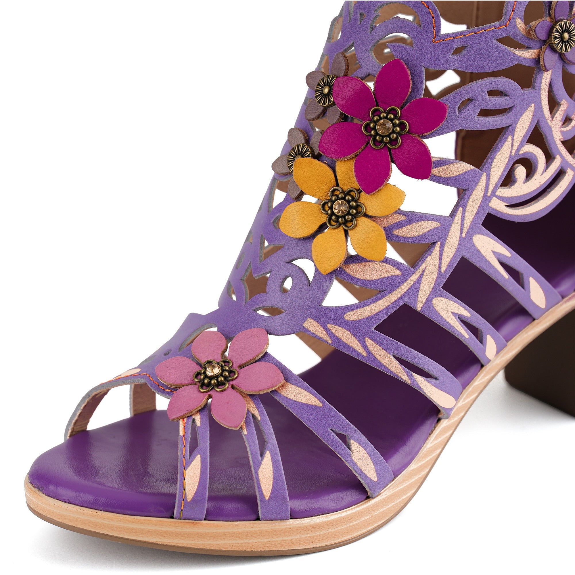 Orvella™ | Blooming Vine Cutout Heeled Sandal