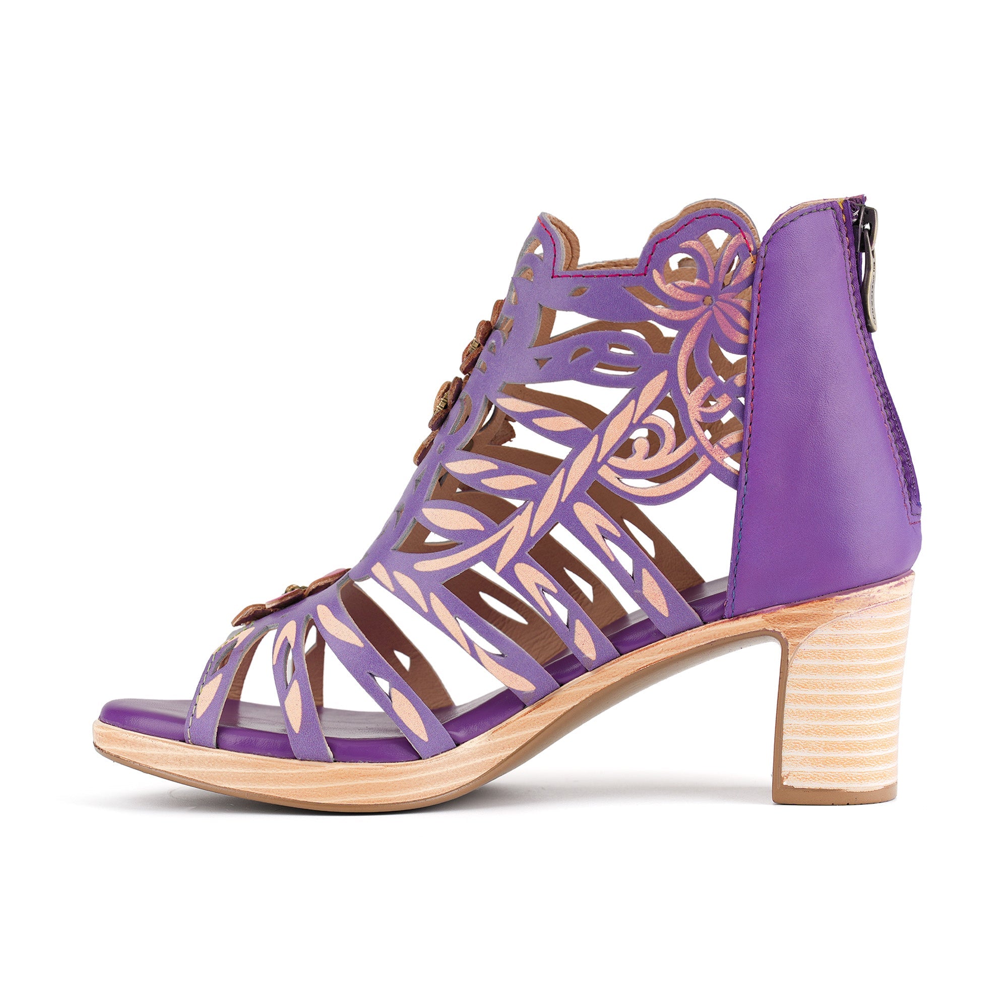 Orvella™ | Blooming Vine Cutout Heeled Sandal